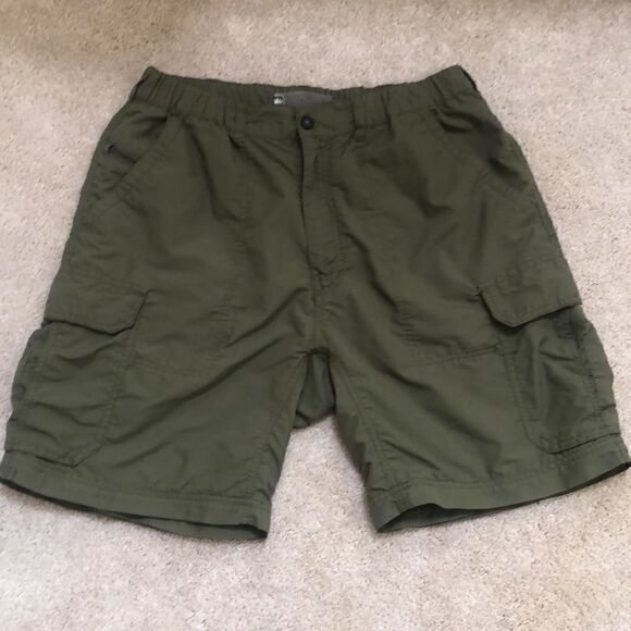 REI Men’s 30 amphibian amphibian quick dry olive cargo shorts hiking outdoor - Picture 2 of 11